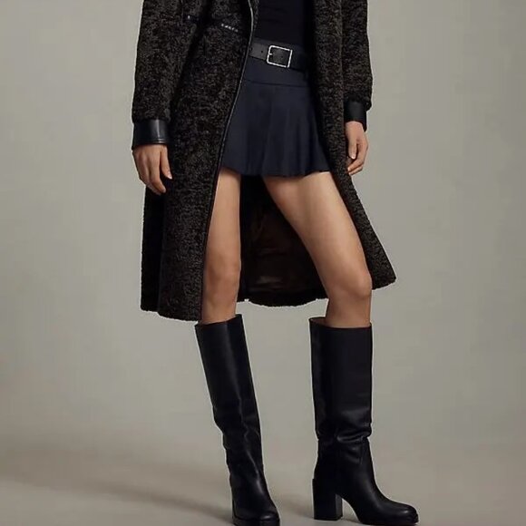 Anthropologie Avec Les Filles Tailored Sherpa Teddy Coat Jacket - Picture 14 of 15